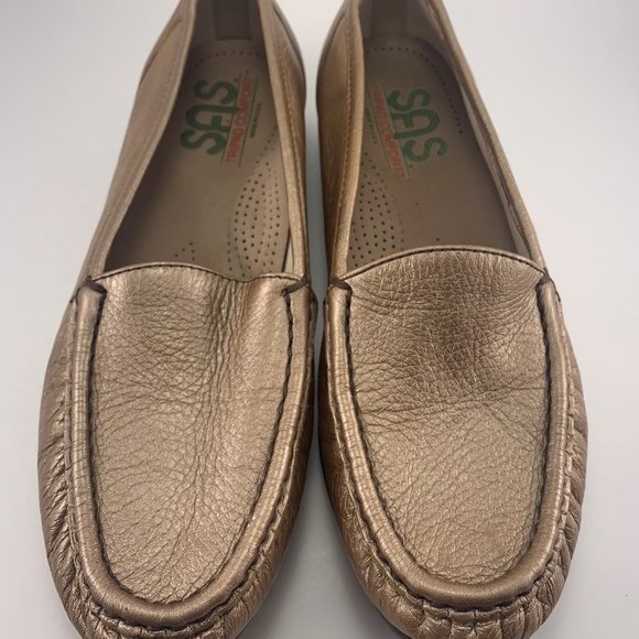 SAS Simplify Lusso/Gold Moc Loafer Slip-on Shoes (B5123911) Women's Size 7 (M) - Picture 7 of 9